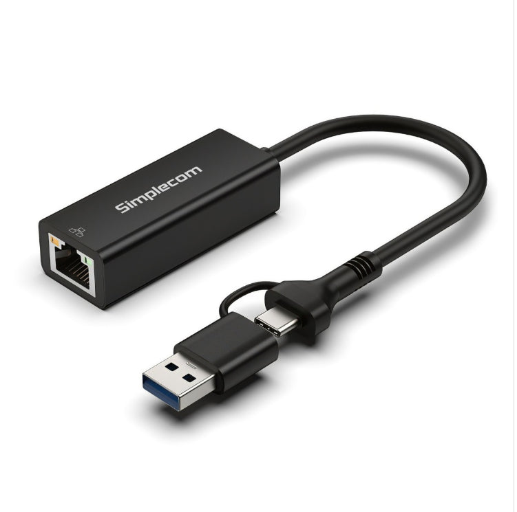 Simplecom NU315C SuperSpeed USB-C and USB-A to Gigabit Ethernet Adapter Simplecom NU315C SuperSpeed USB-C and USB-A to Gigabit Ethernet Adapter